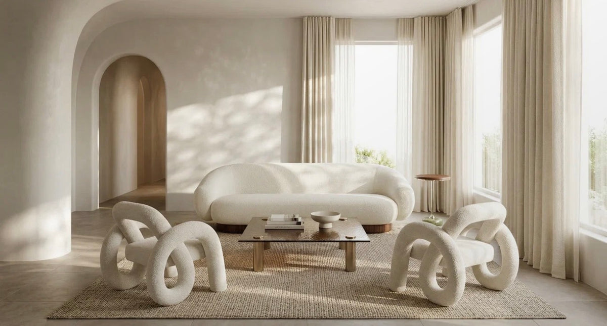 Smoosh 84-Inch Bouclé Sofa