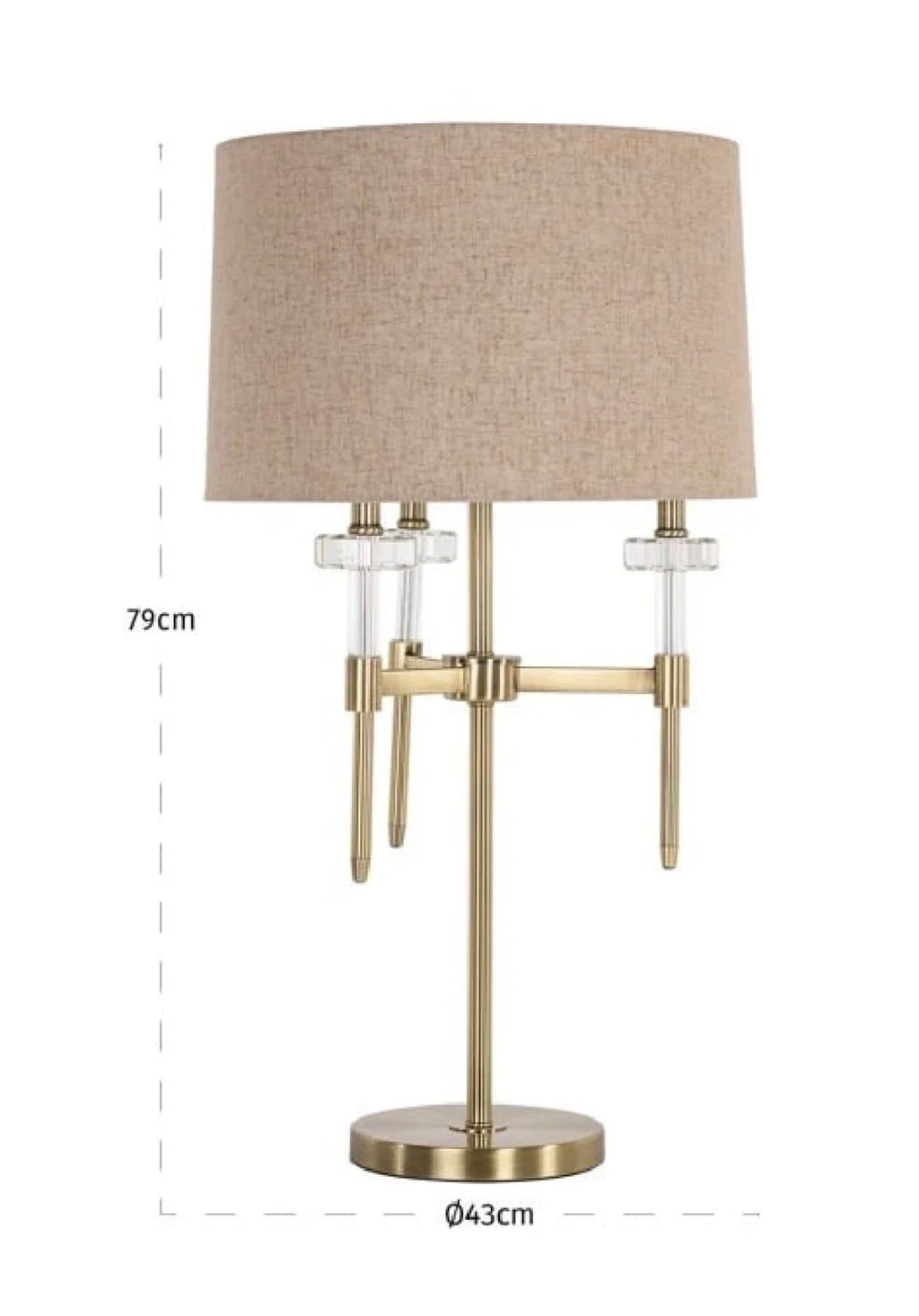 Casa Milano - Brushed Gold Table Lamp