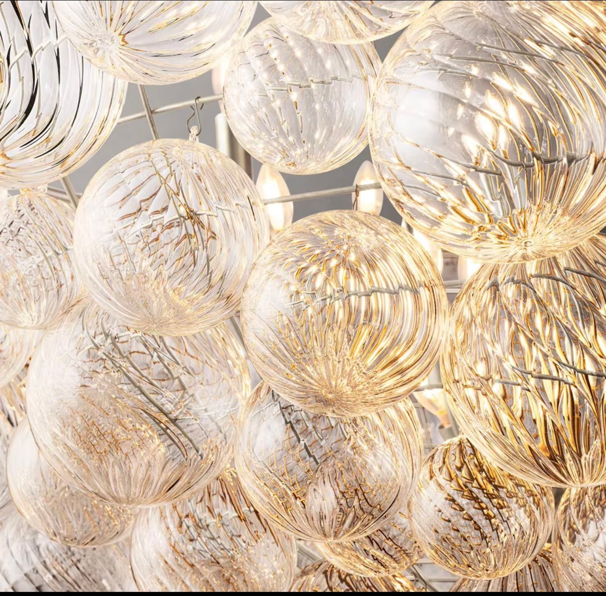Talia Bubble 12-Light Long Chandelier