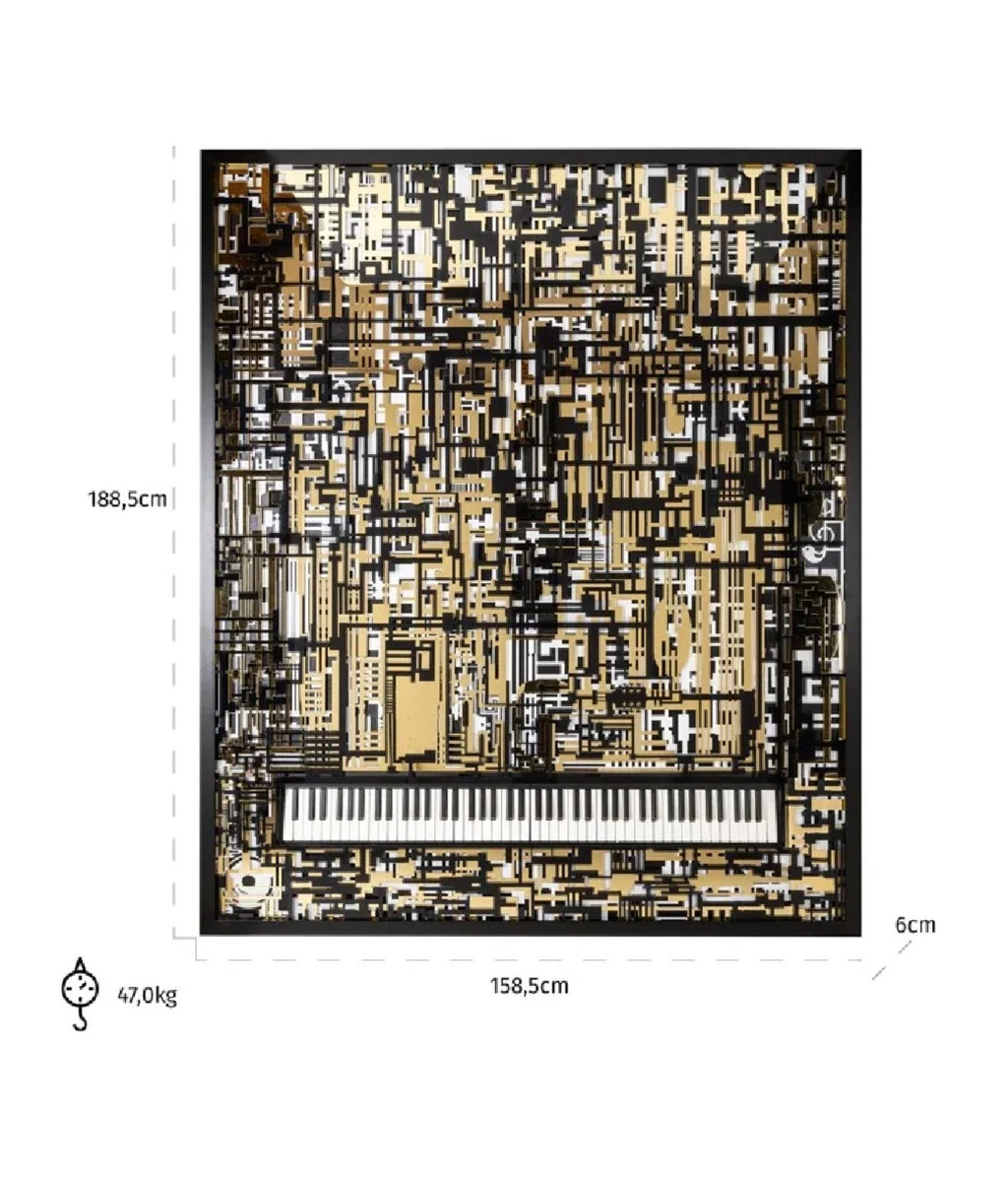 Casa Milano – Black & Gold Piano Wall Art