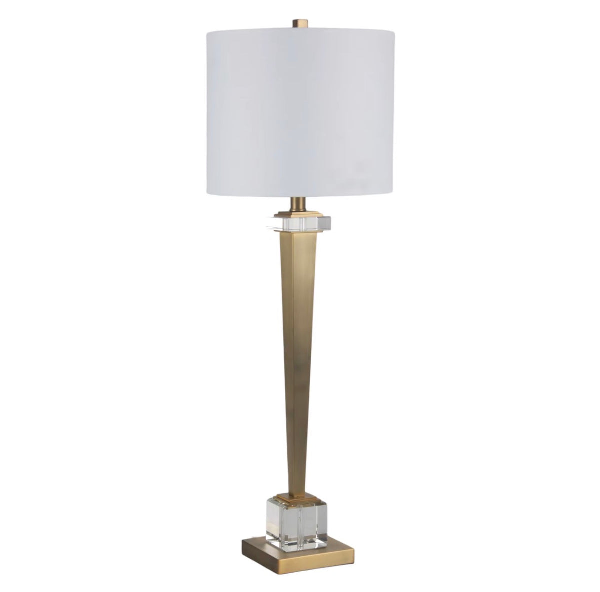 Aurelio Brass & Crystal Table Lamp