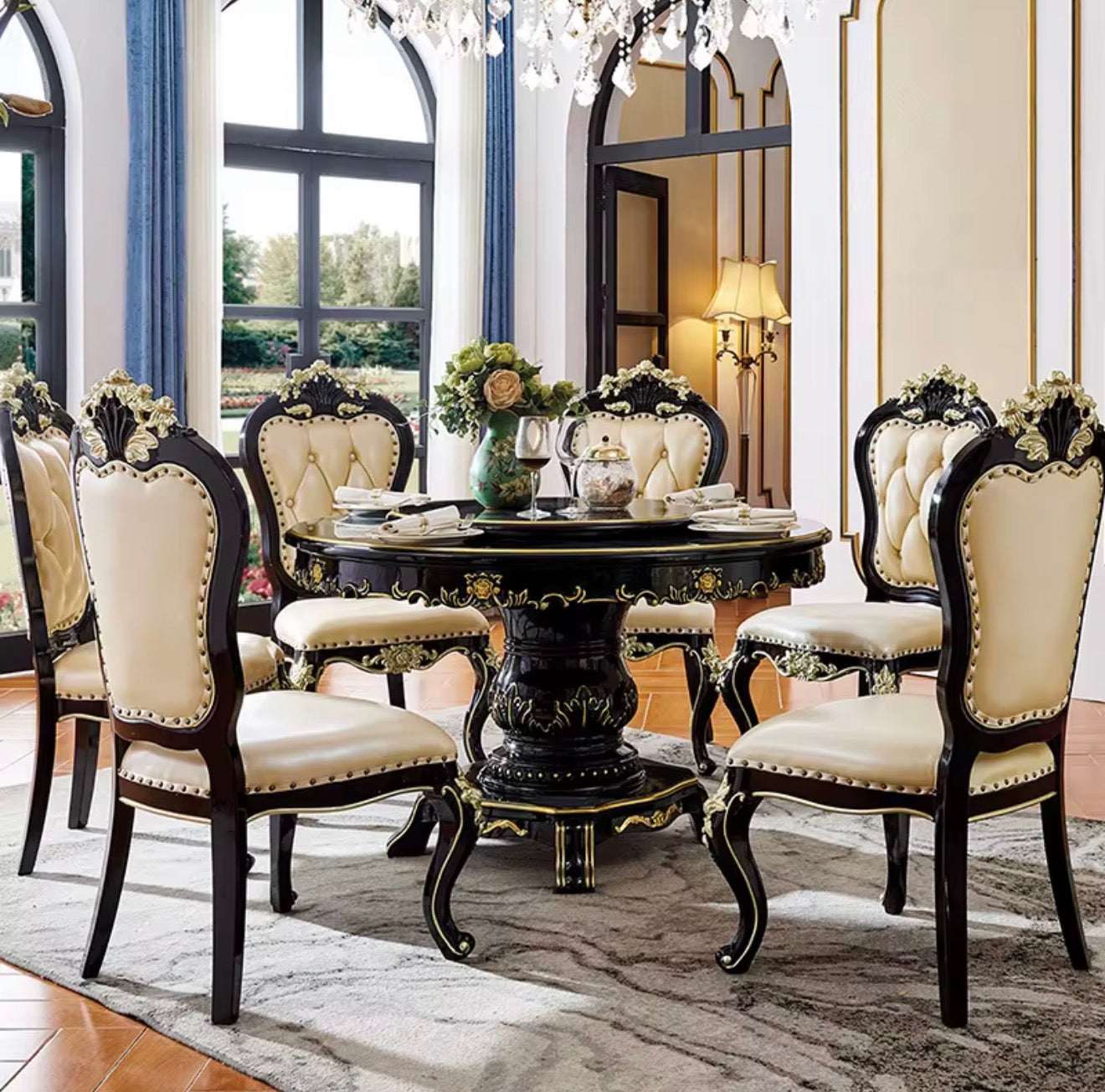 Casa Milano Castello Grand Dining Set – 7 Piece