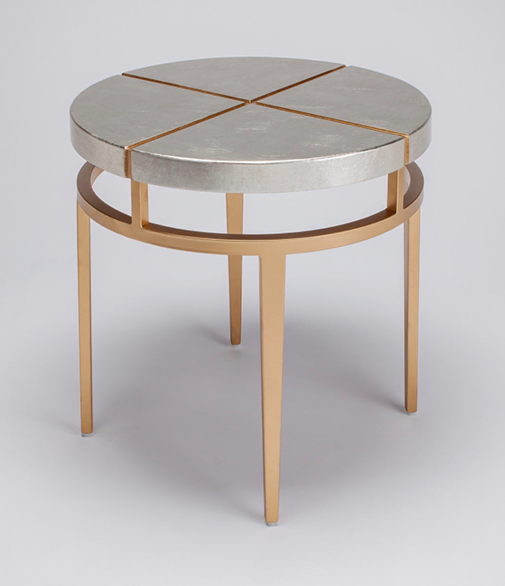 SILVERLEAF ROUND END TABLE