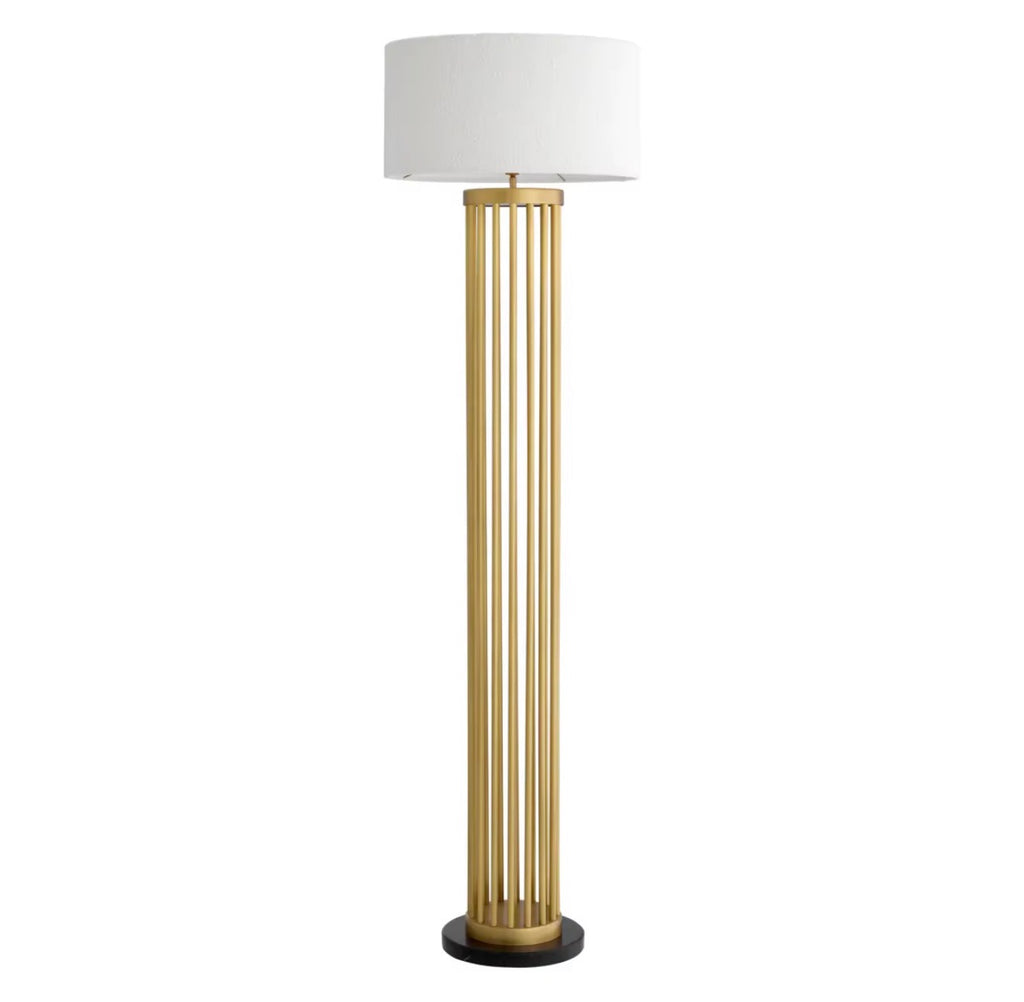 Emilio Brass Floor Lamp