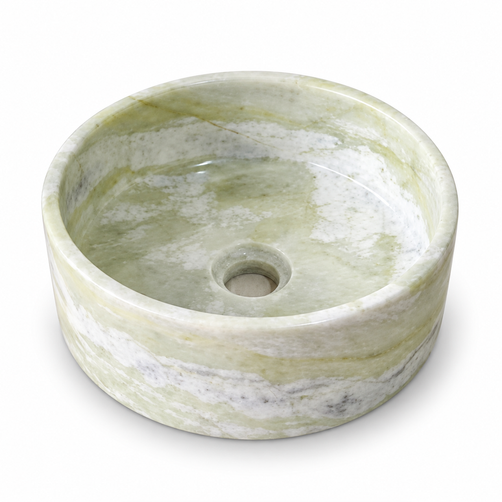Verde Mist Natural Stone Vessel Sink