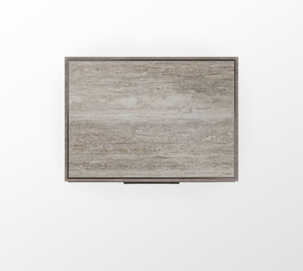 Caracole I'm Impressed Silver Travertine Nightstand