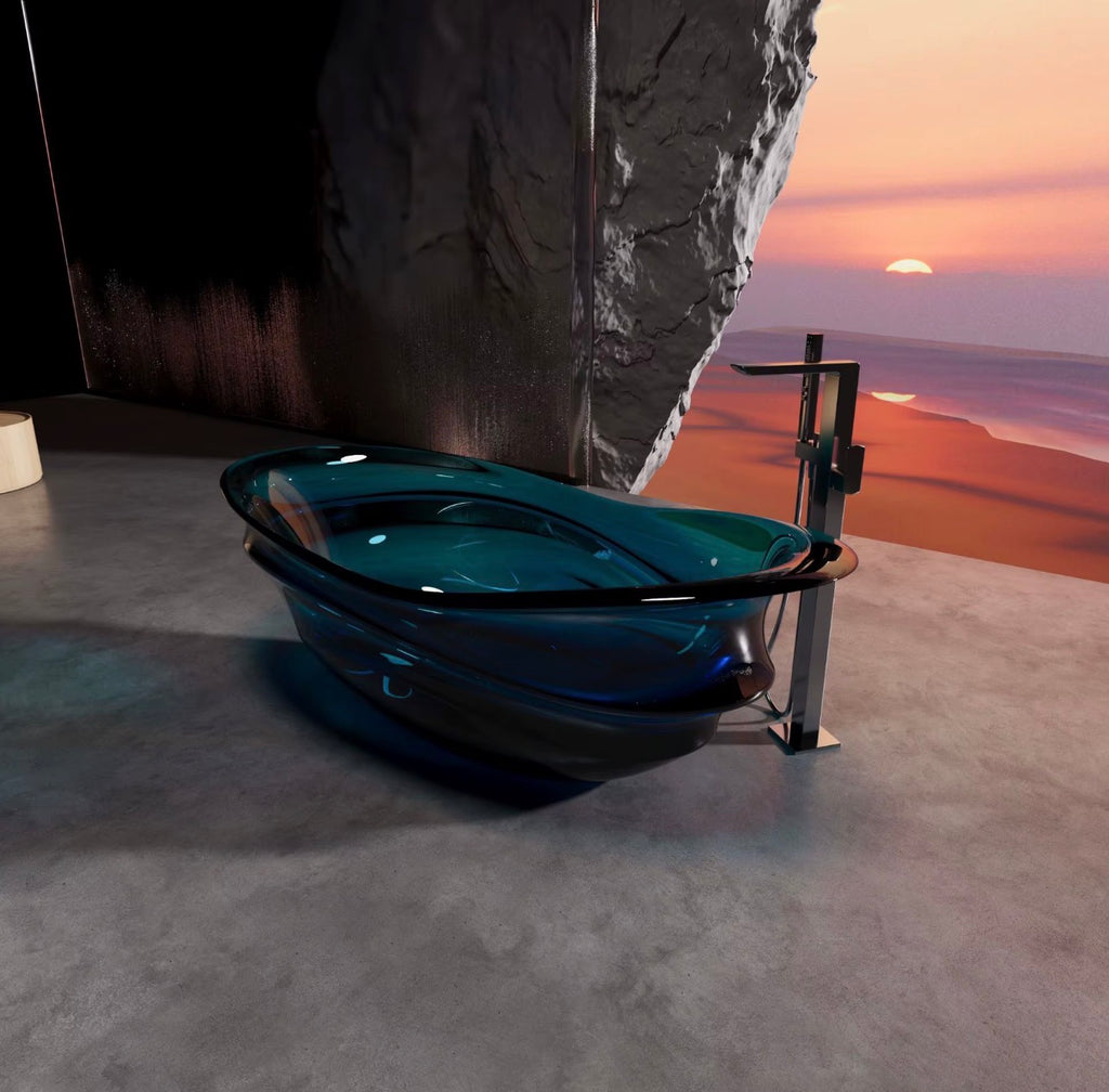 Vetro Crystal Resin Bathtub