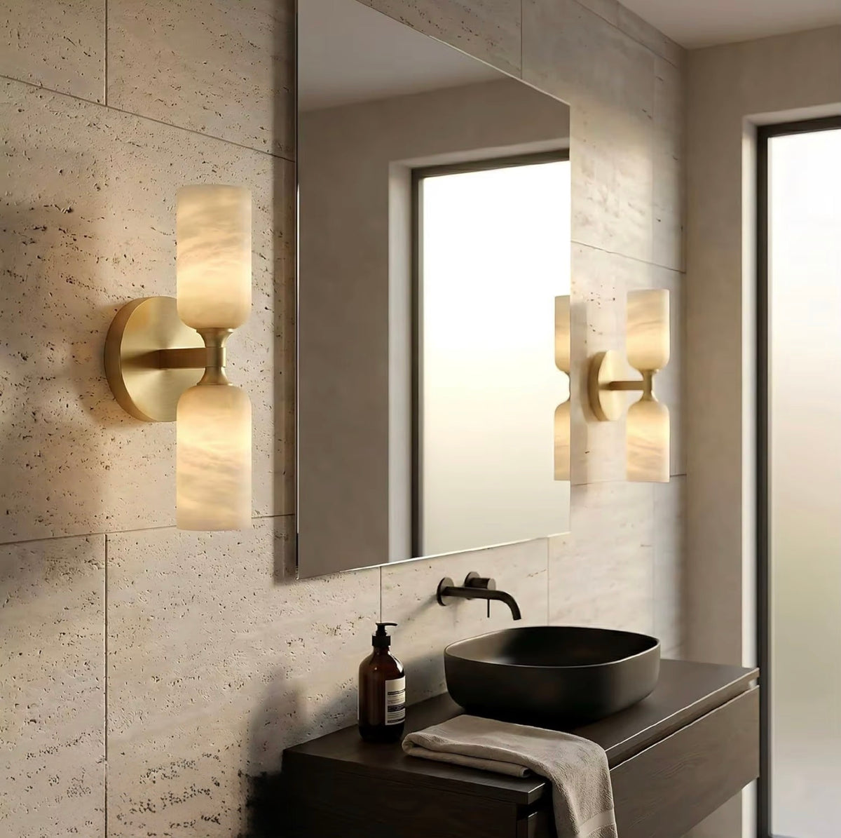 Marcella Double Marble Wall Sconce