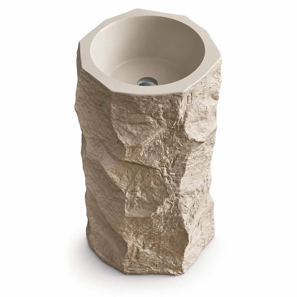 Valora Sculpted Pedestal Sink