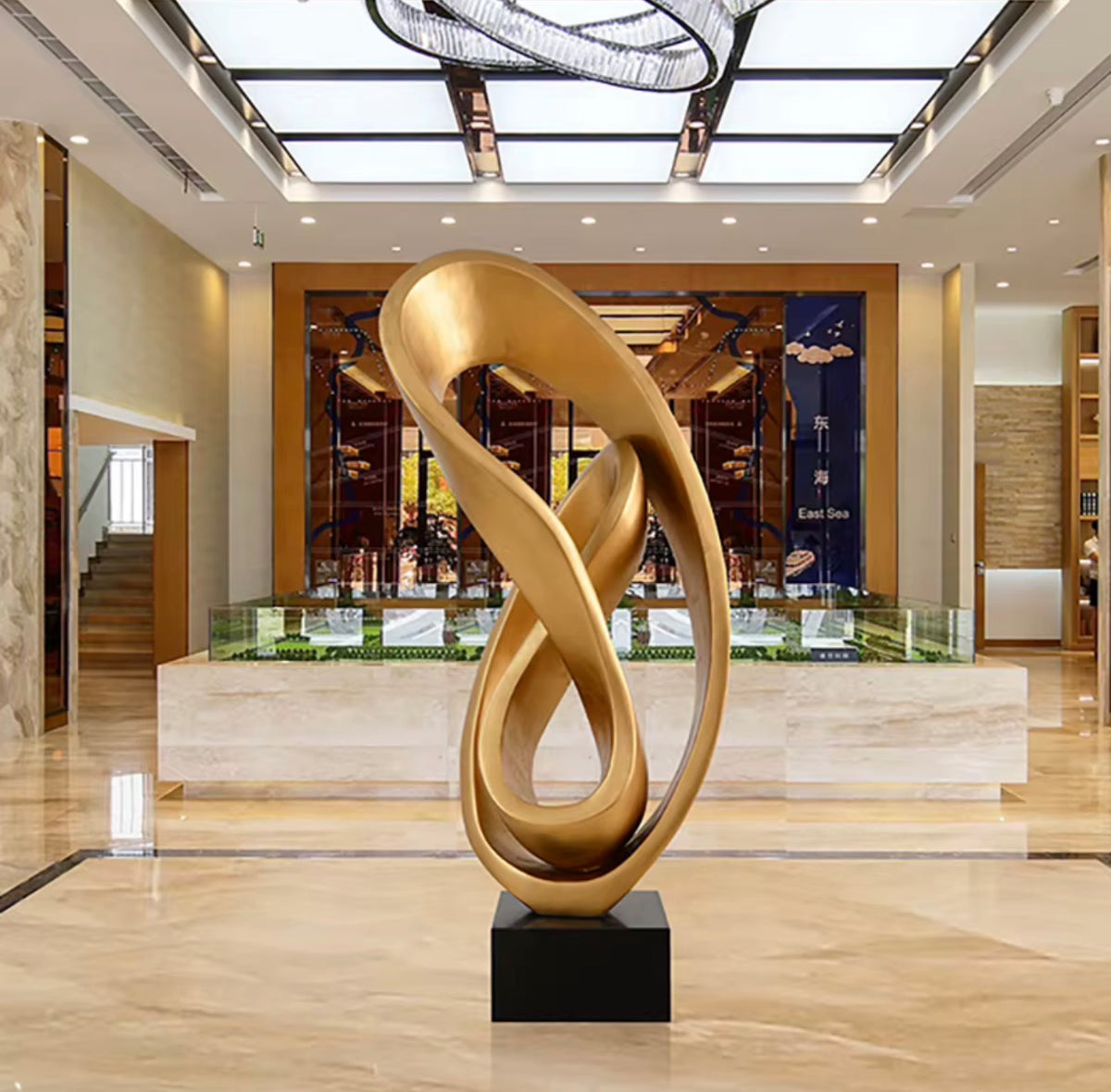Aurelia Infinity Floor Sculpture