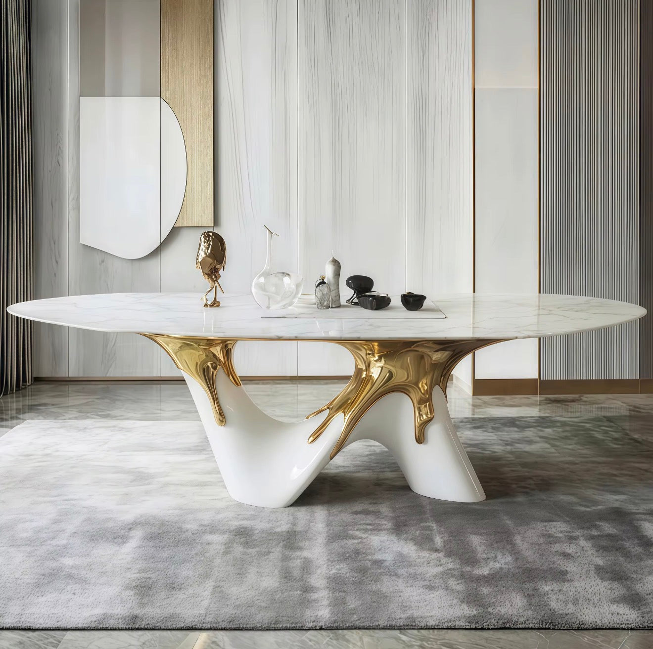 Monterra Sculptural Base Dining Table