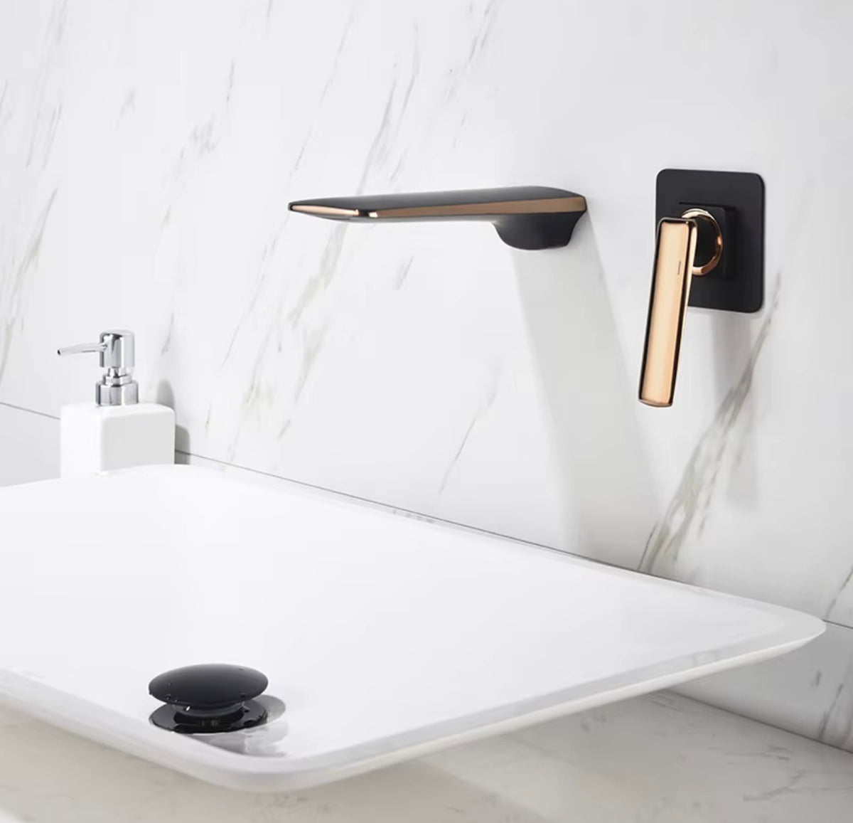 Valeria Wall-Mounted Waterfall Basin Faucet