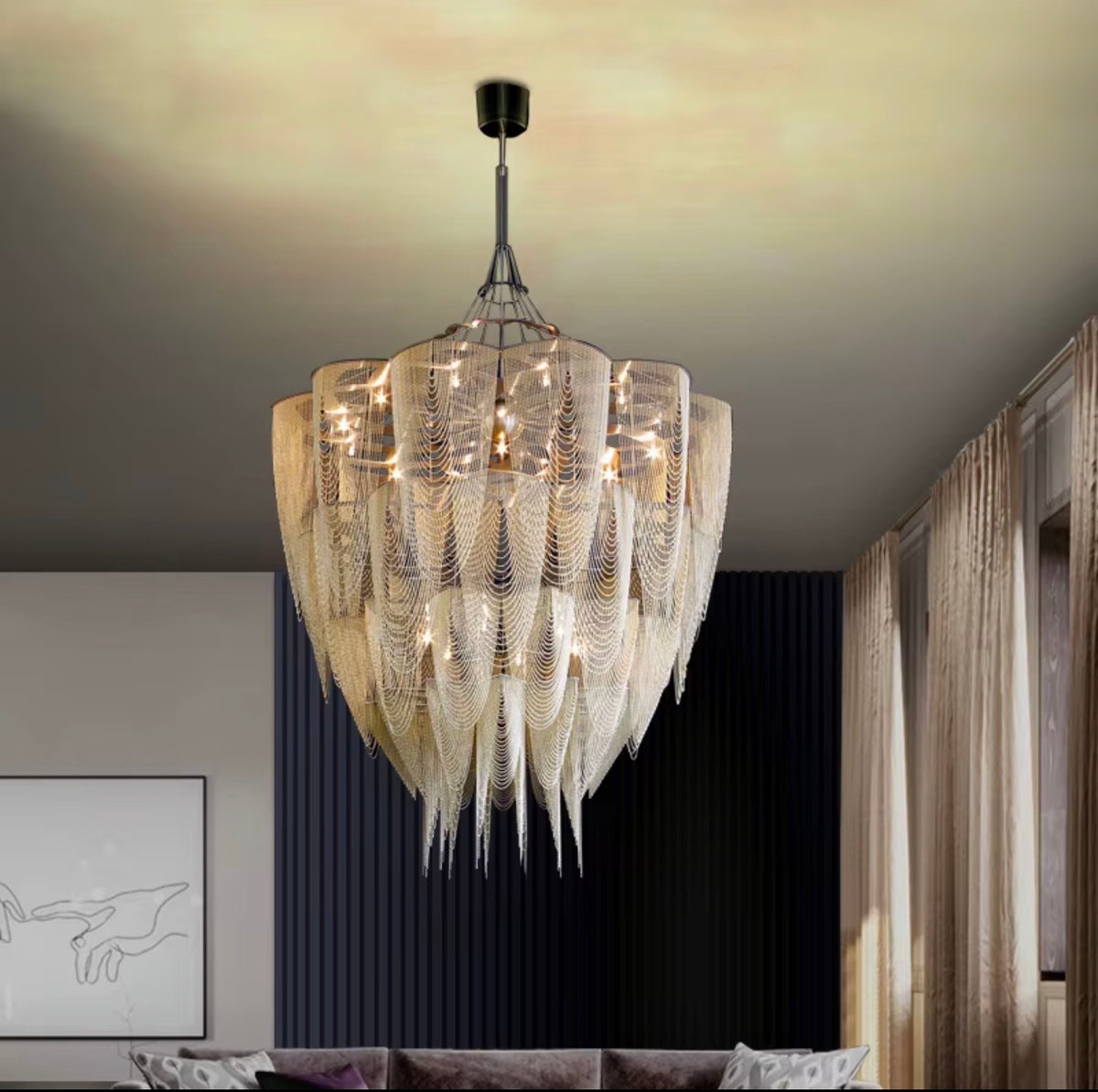 Montclair Sculpture Chandelier