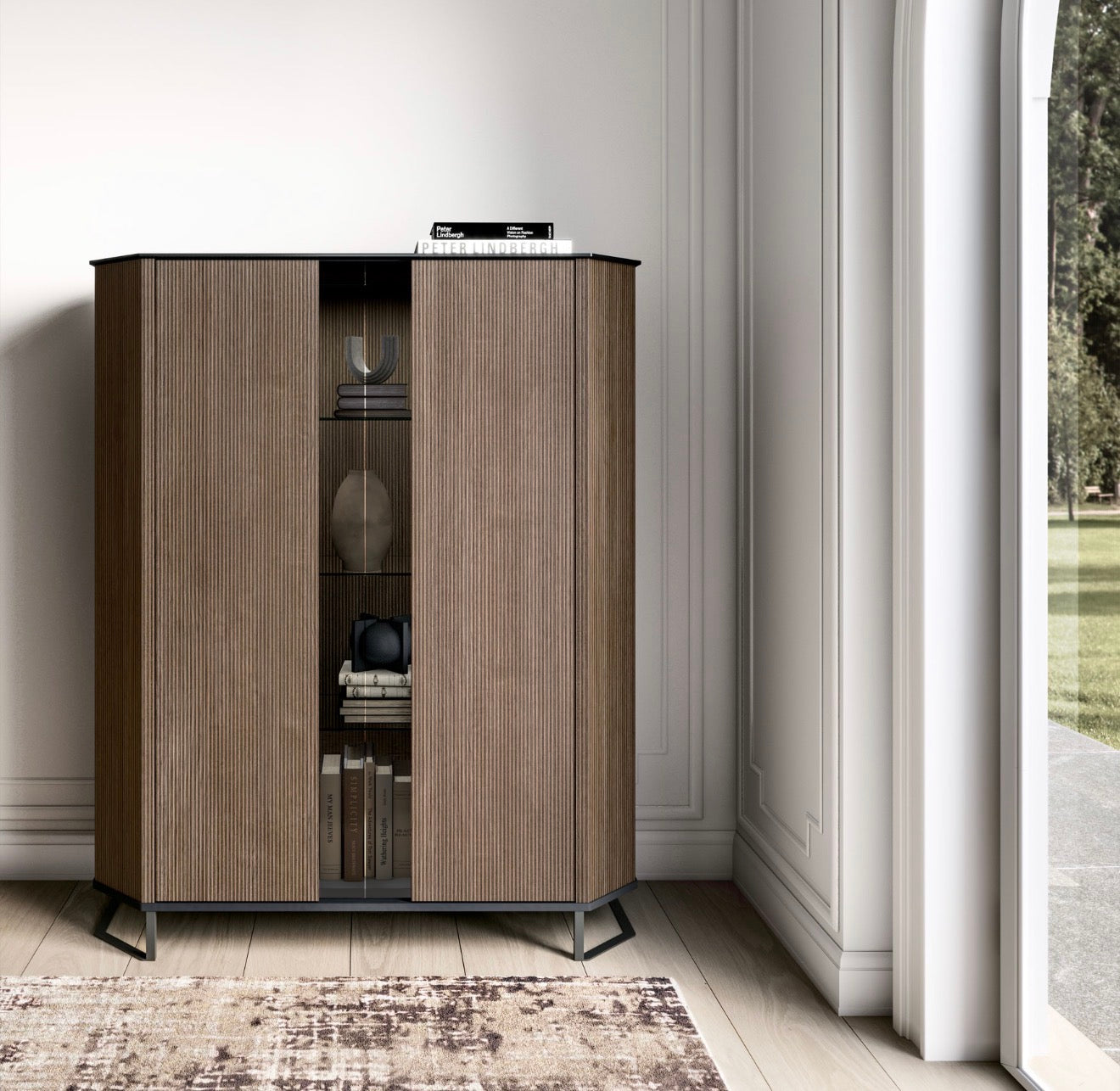 "Add Hexagon 2-Door Cabinet"
