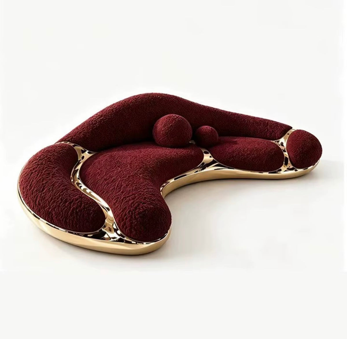 Élan Sculptural Curved Sofa