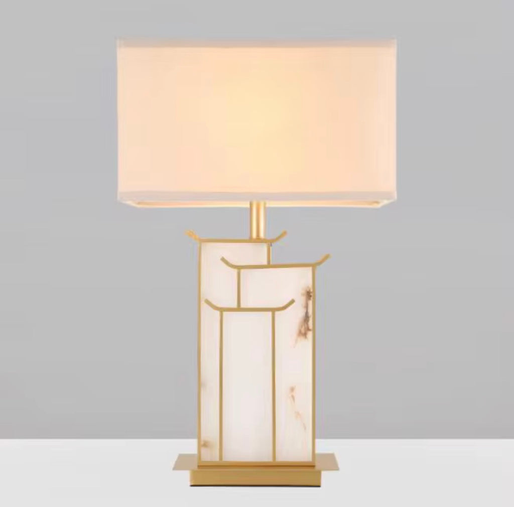Casa Milano – Aurelia White Marble & Gold Table Lamp