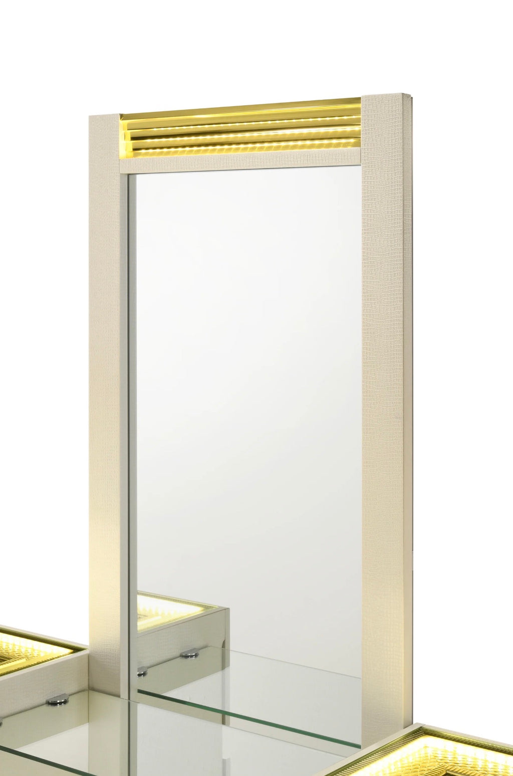 Casa Milano Brillia Luxe Vanity Set with LED Mirror & Stool