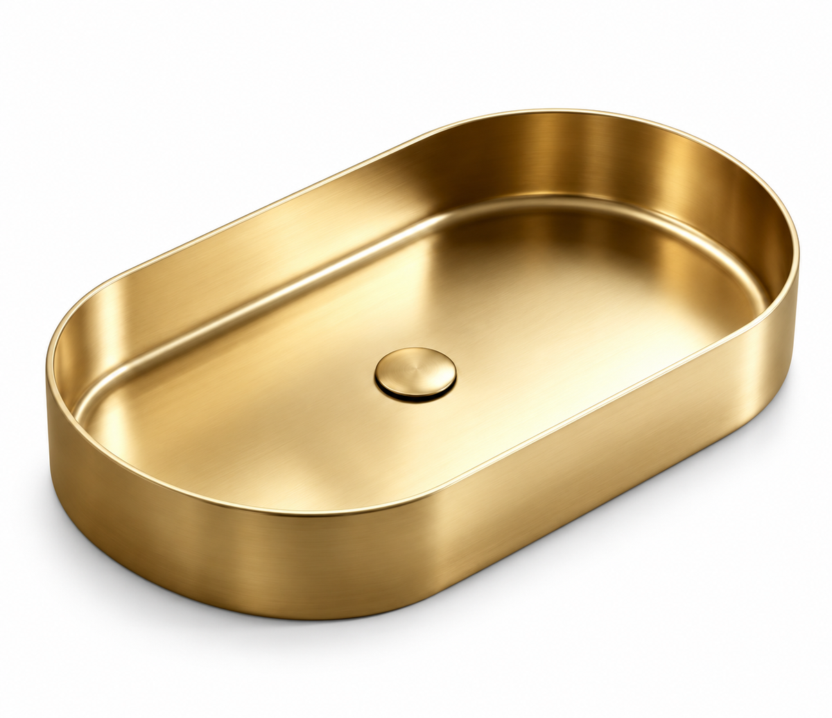 Vittoria Two-Tone Gold & Black Stainless Steel Vessel Sink