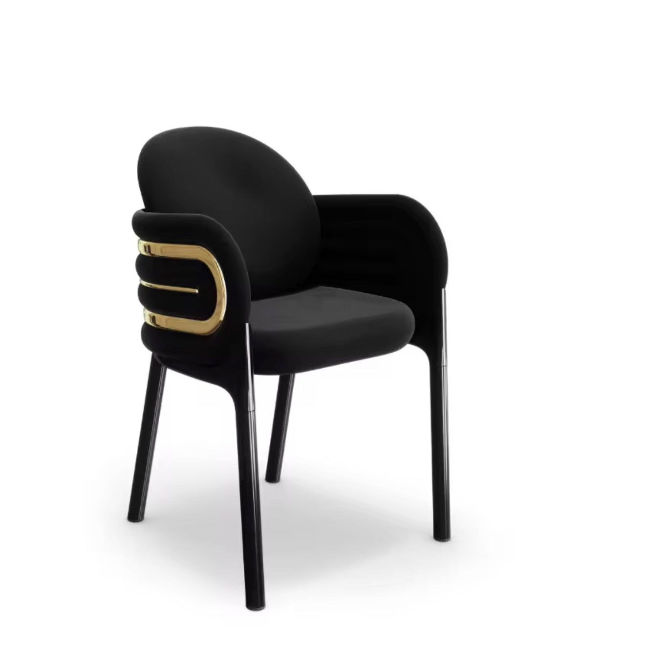 Casa Milano – Valentina Gold Accent Dining Chair