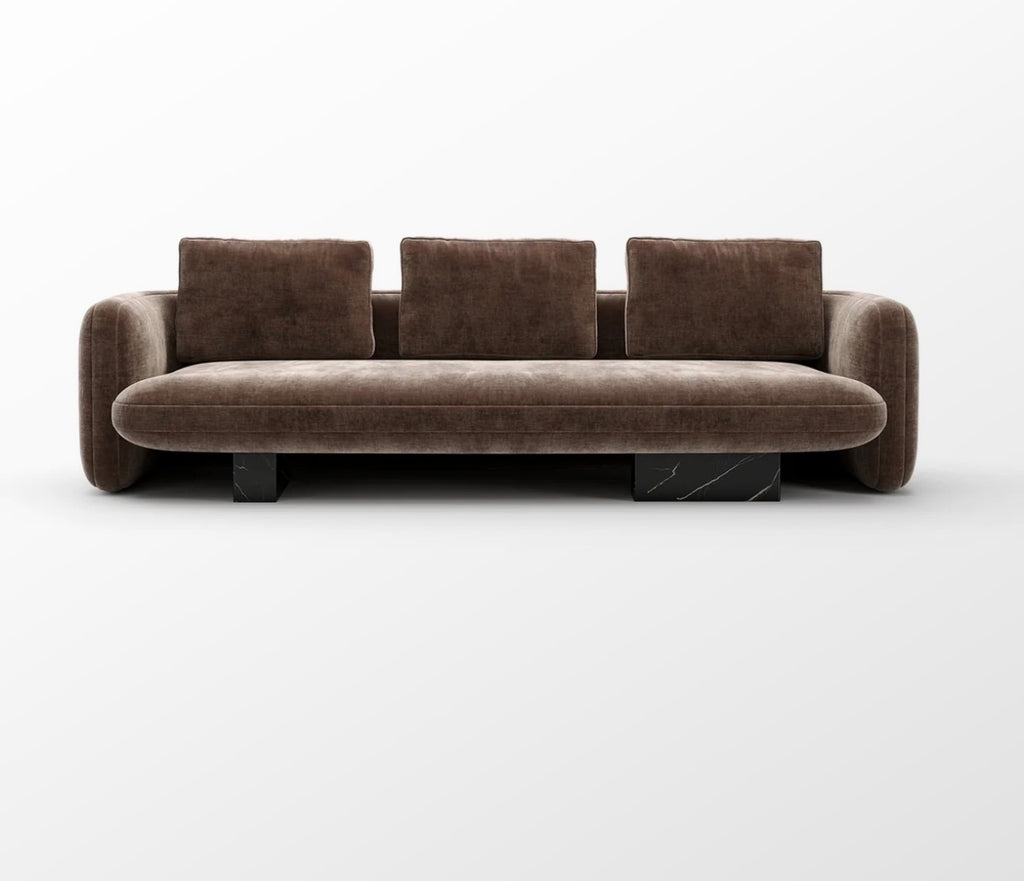 Overlap Stone Base Sofa