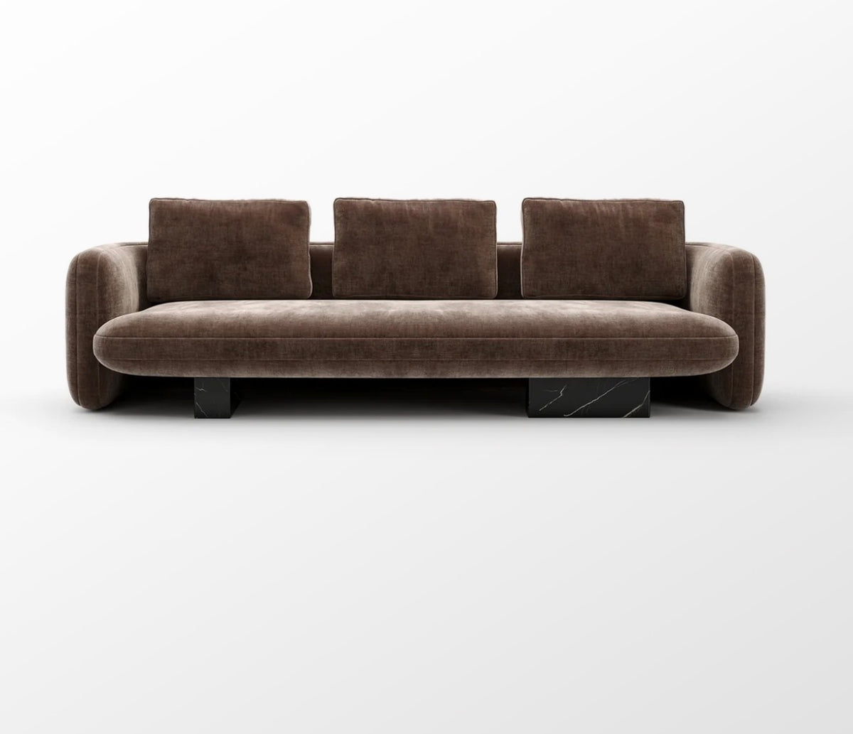 Overlap Stone Base Sofa