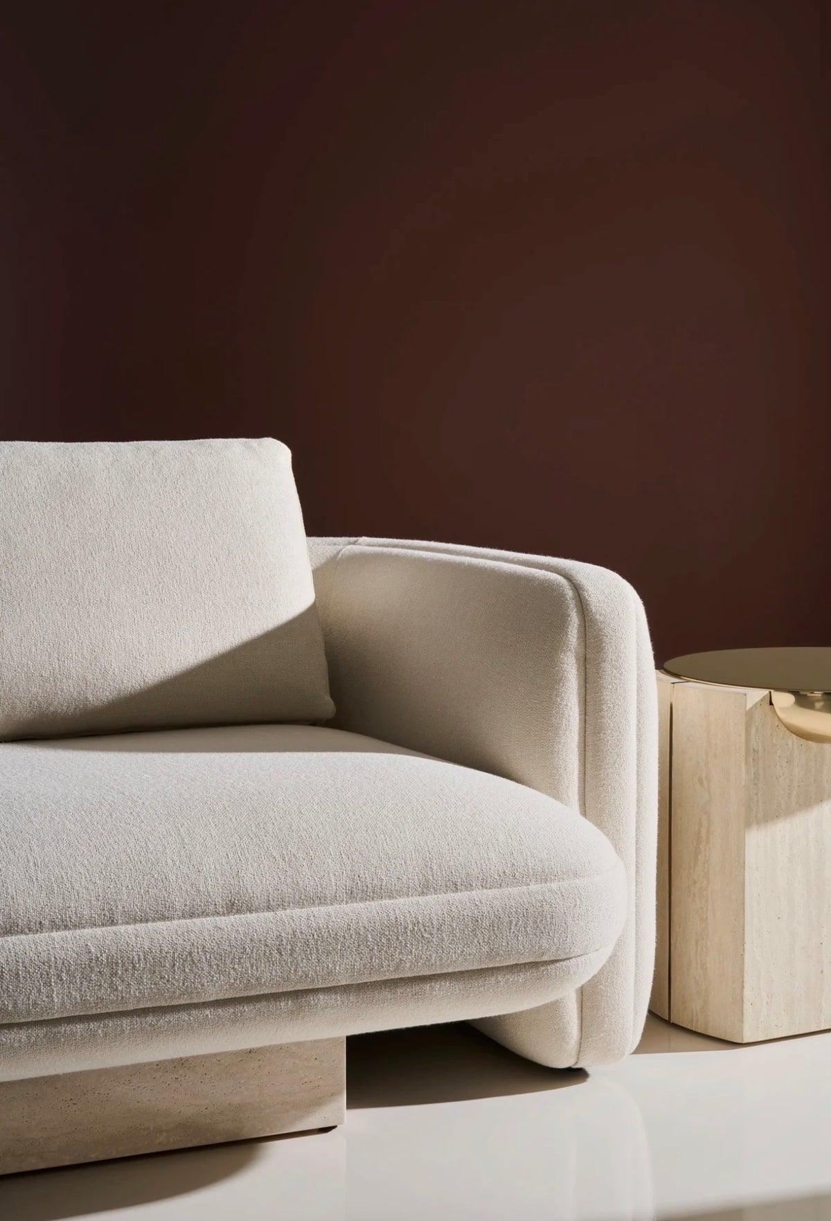 Overlap Stone Base Sofa