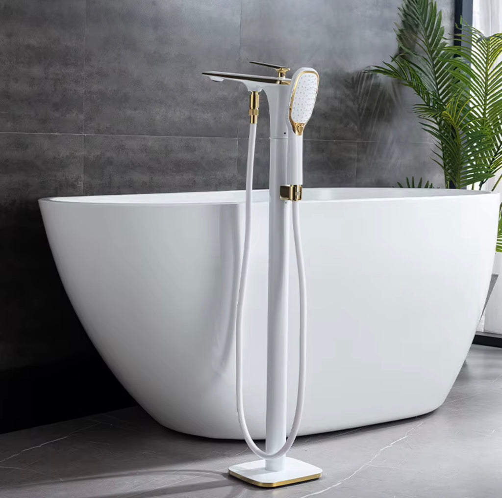 Bellora Freestanding Tub Filler with Hand Shower
