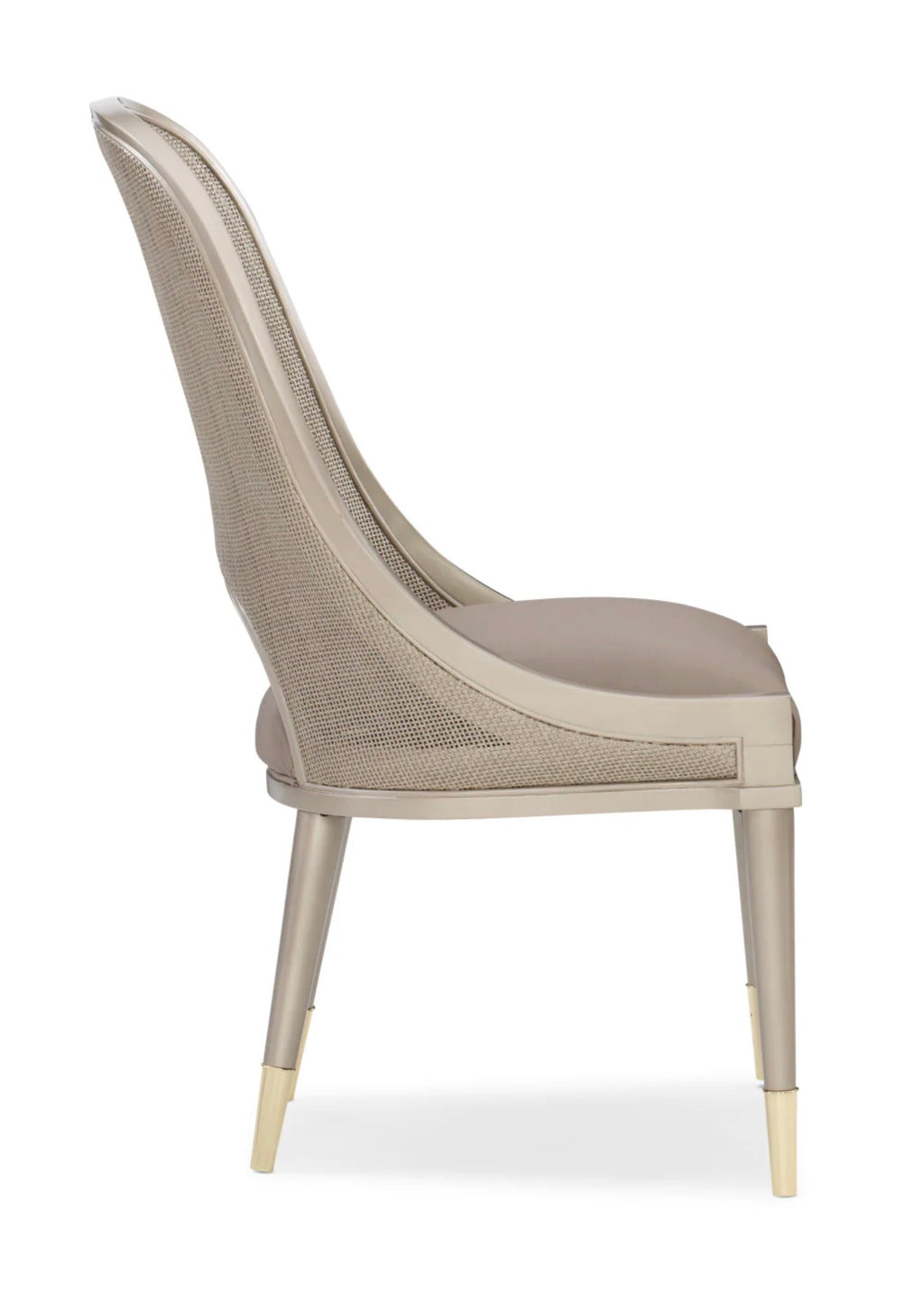 Casa Milano – I Join You Cane Cut-Out Dining Chair (Luxury Accent Dining Chair)