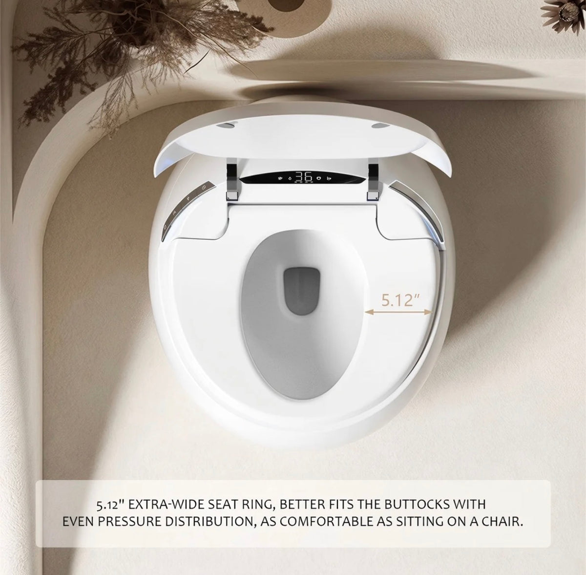 LUCENZO FULL-FUNCTION SMART TOILET WITH HEATED SEAT & BIDET