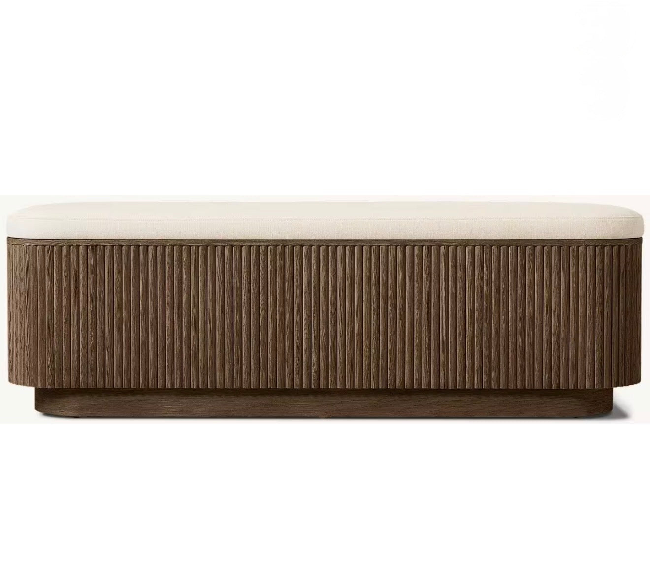 Casa Milano Siena Fluted Storage Bench