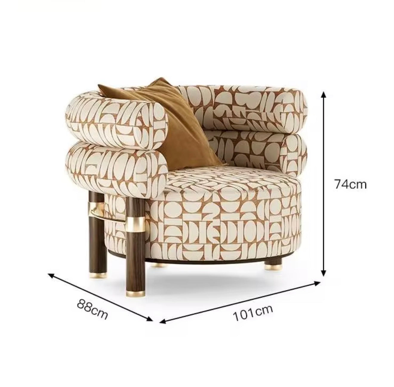 Casa Milano – Torino Sculptural Accent Chair