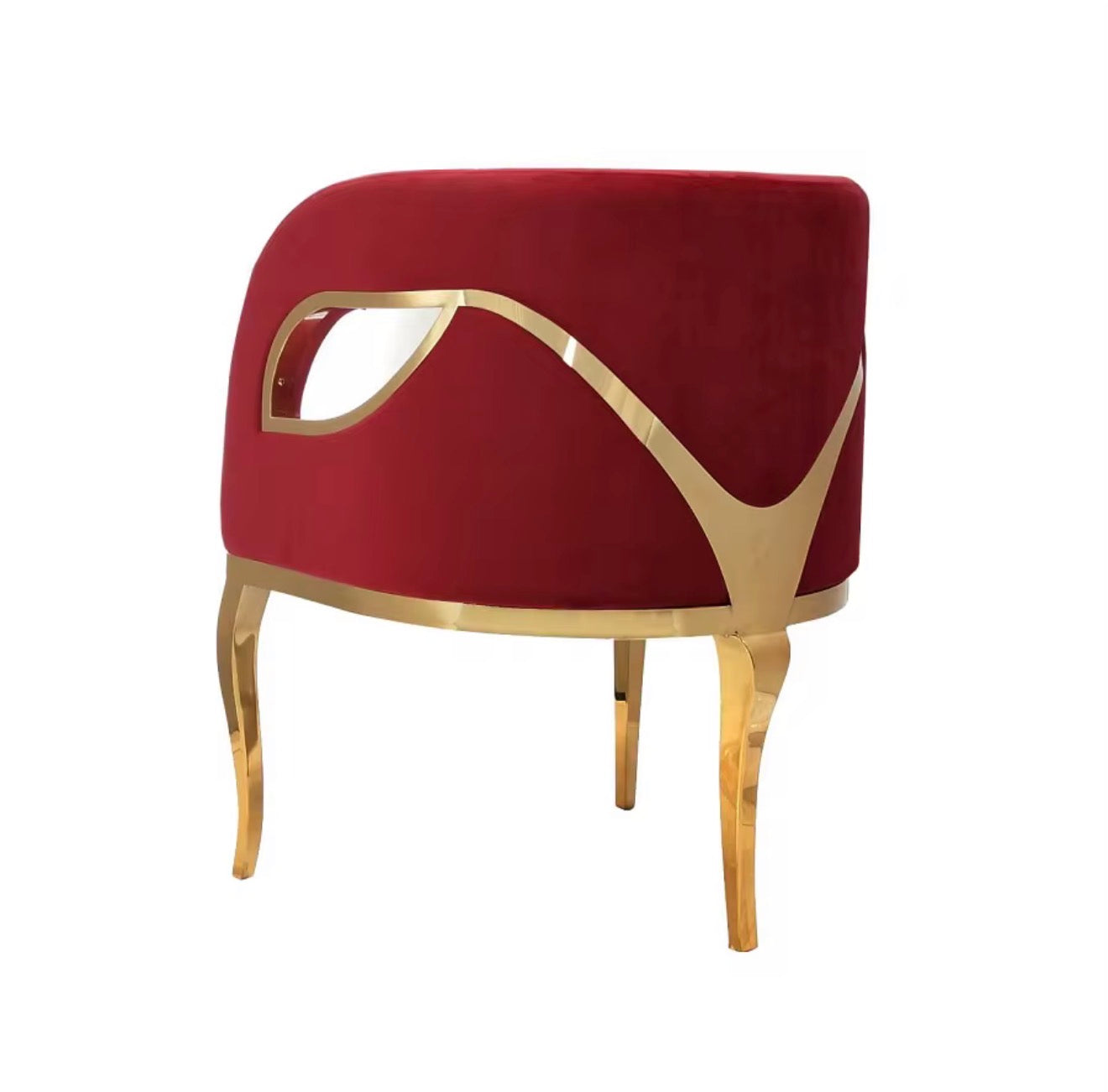 Casa Milano – Oliveira Gold Sculpted Dining Armchair