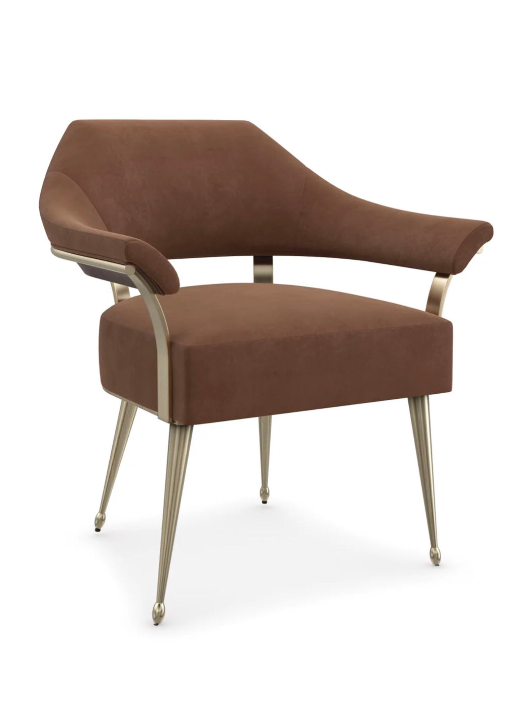 Casa Milano – Brown Mohair Accent Chair