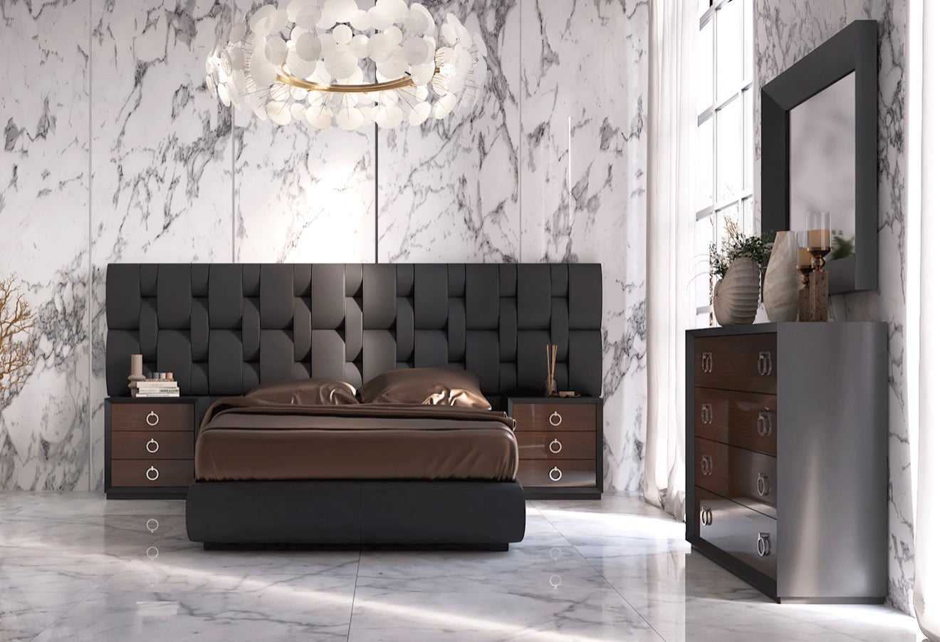 Casa Milano – Emporio Black Luxury Storage Bed