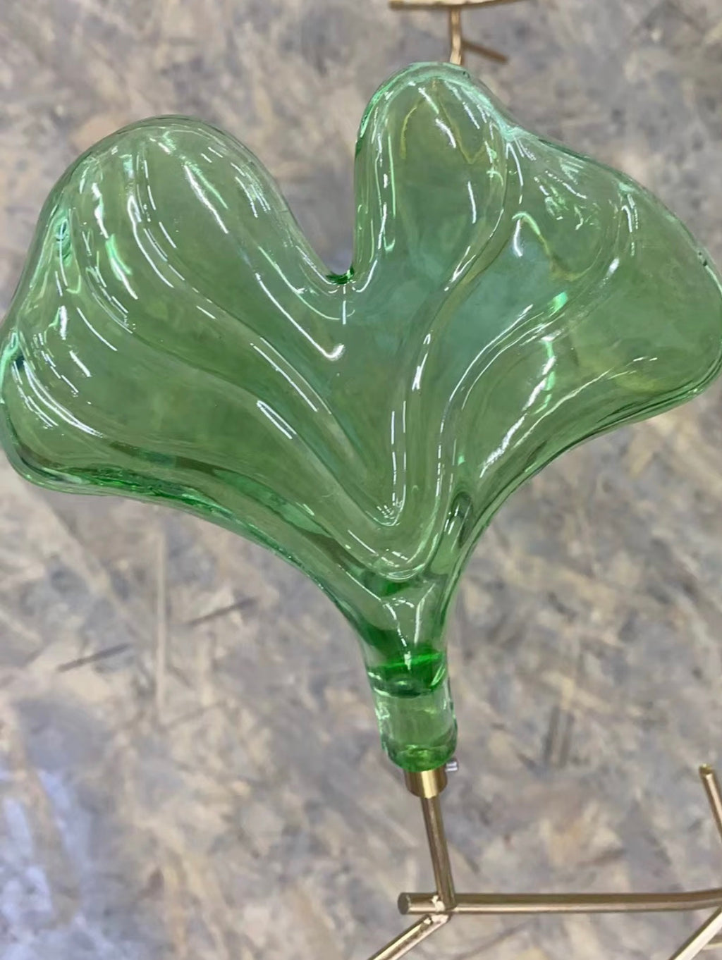 Fiorenza Ginkgo Glass Chandelier