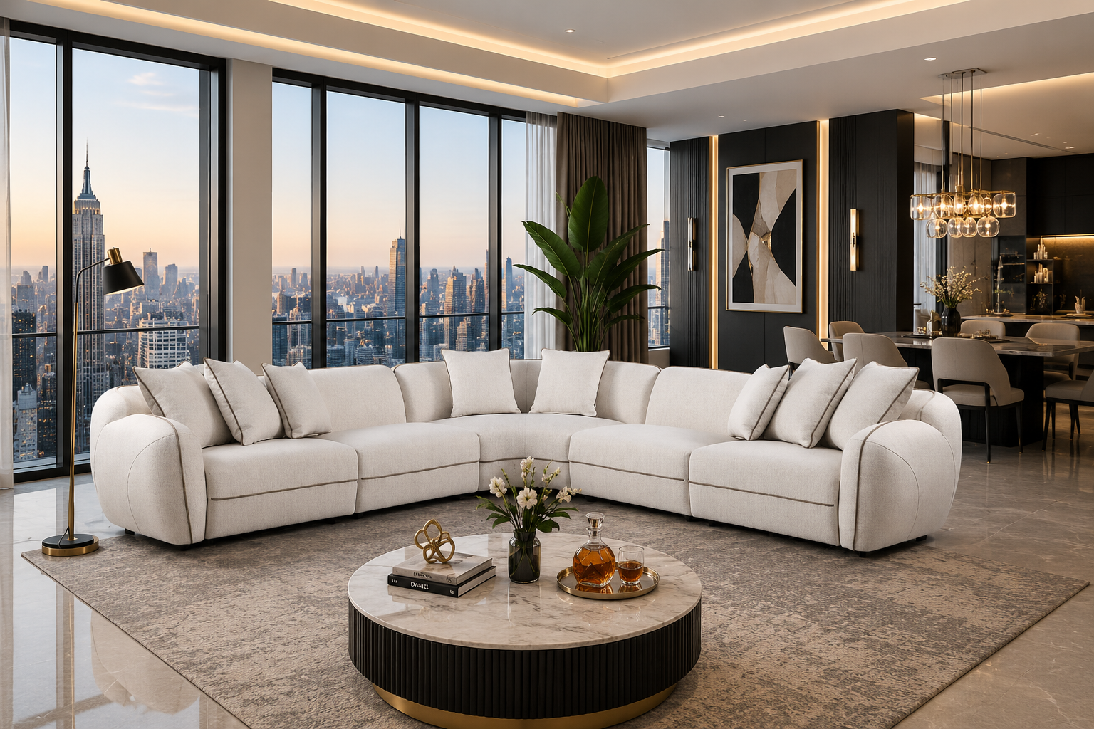 Casa Milano Galvarino Signature Sectional Sofa