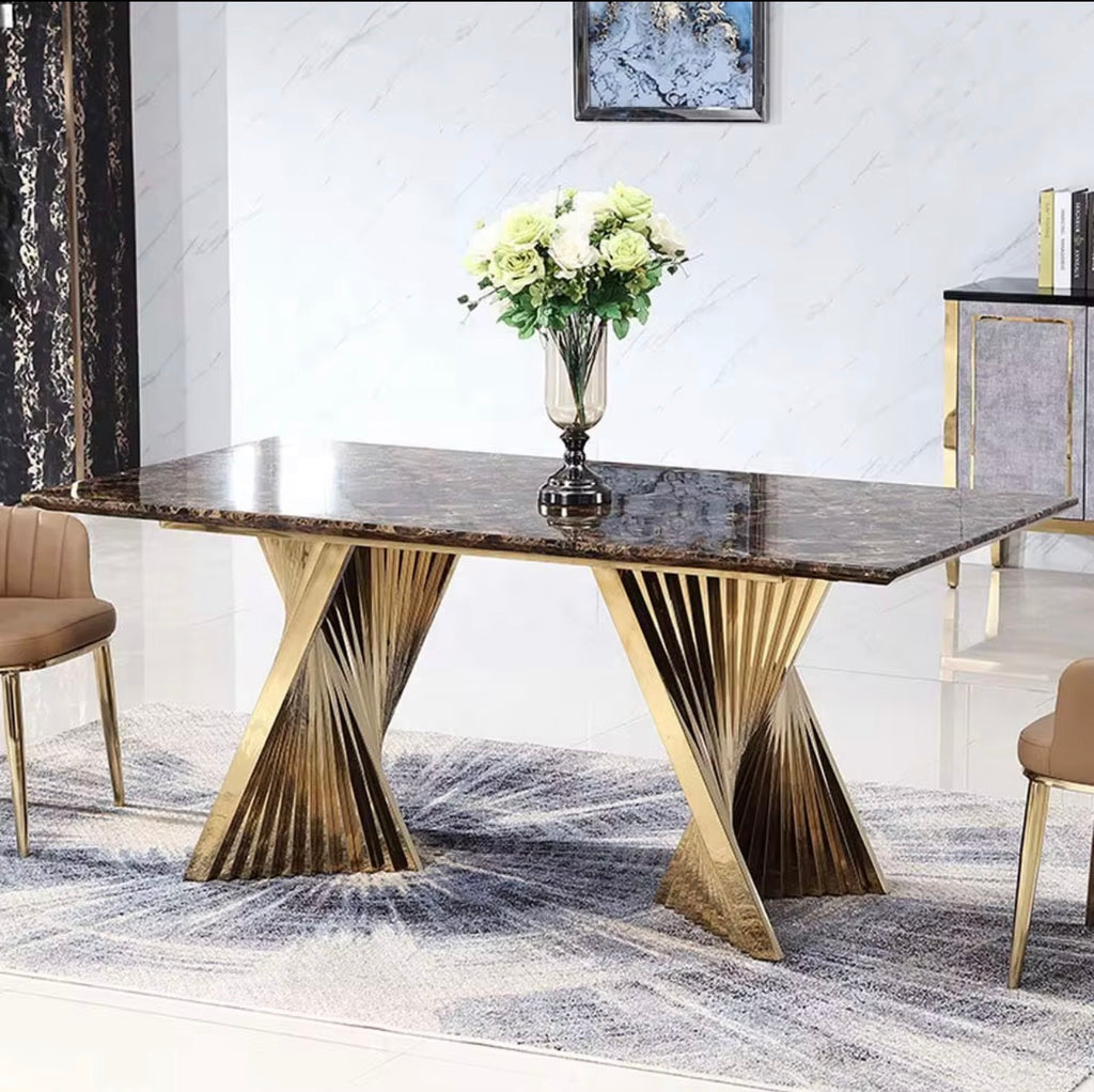 Casa Milano™ Luxury Italian Marble Dining Table