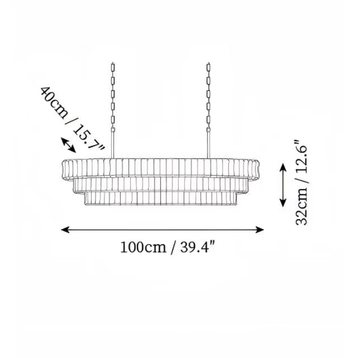 Crescenzo Oval Chandelier