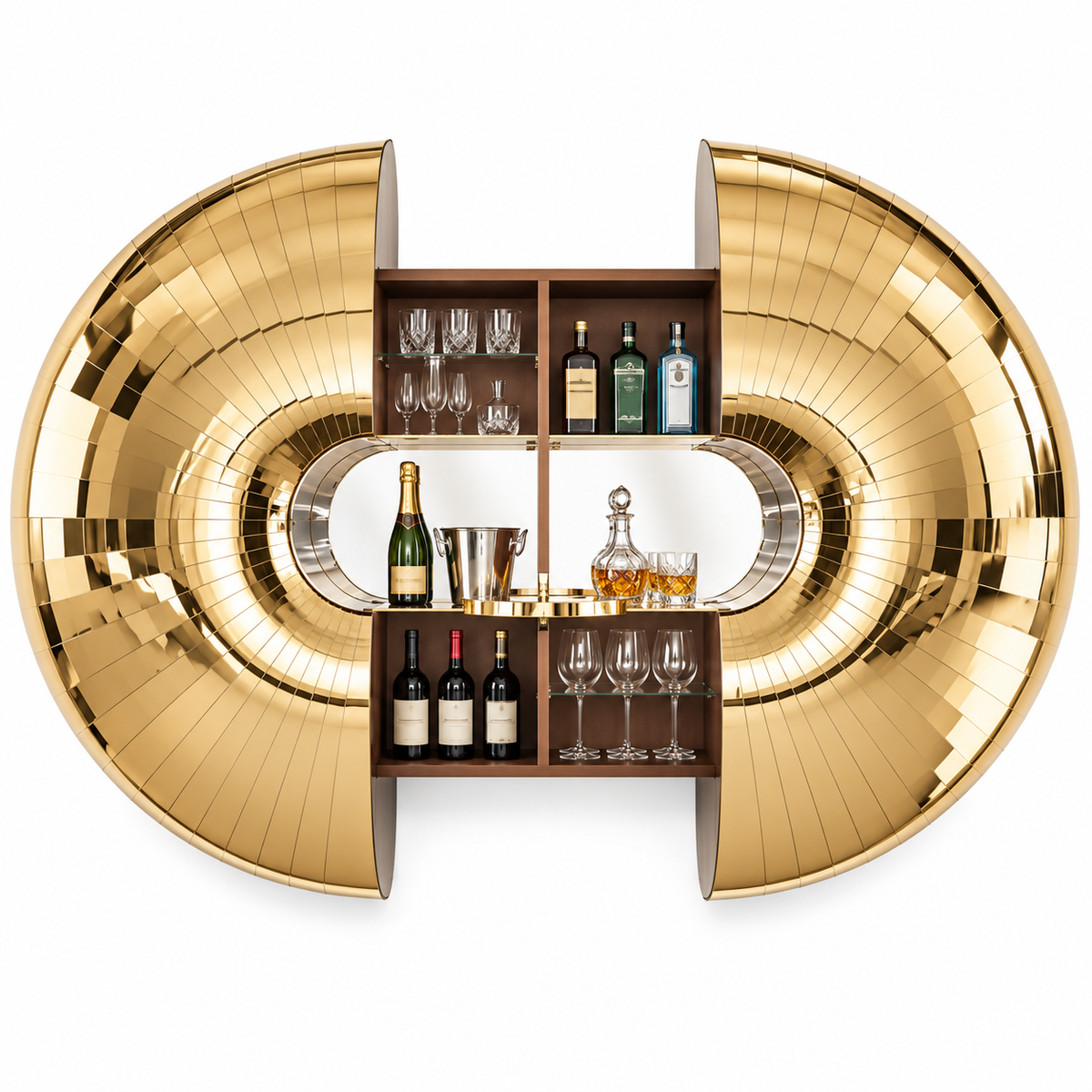ORBIS SCULPTURAL WINE CABINET