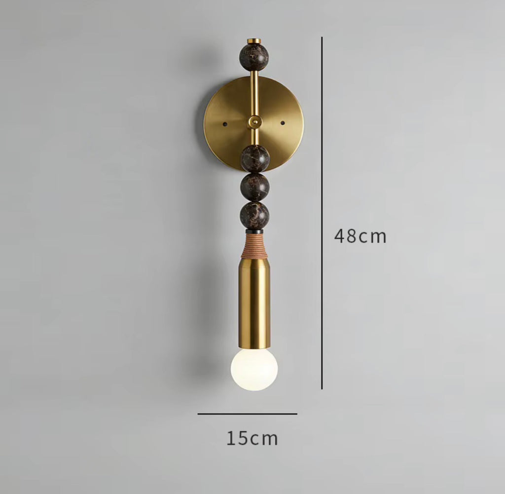Annabel Marble Ball Wall Sconce