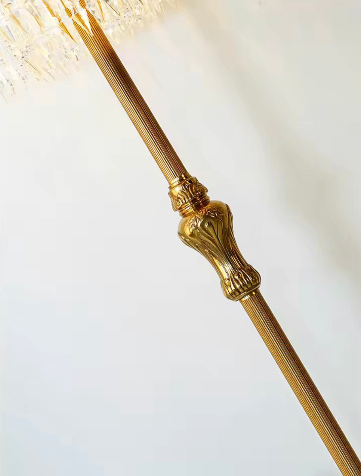 Isadora Gilded Crystal Floor Lamp