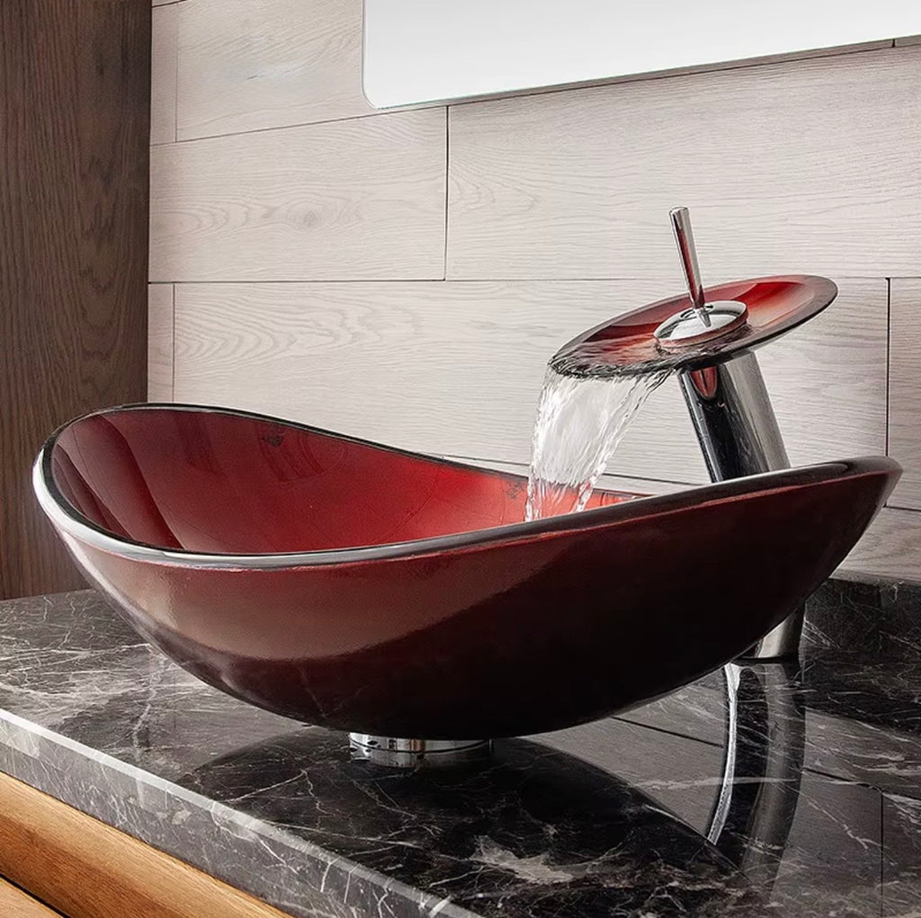 Viviana Tempered Glass Vessel Sink