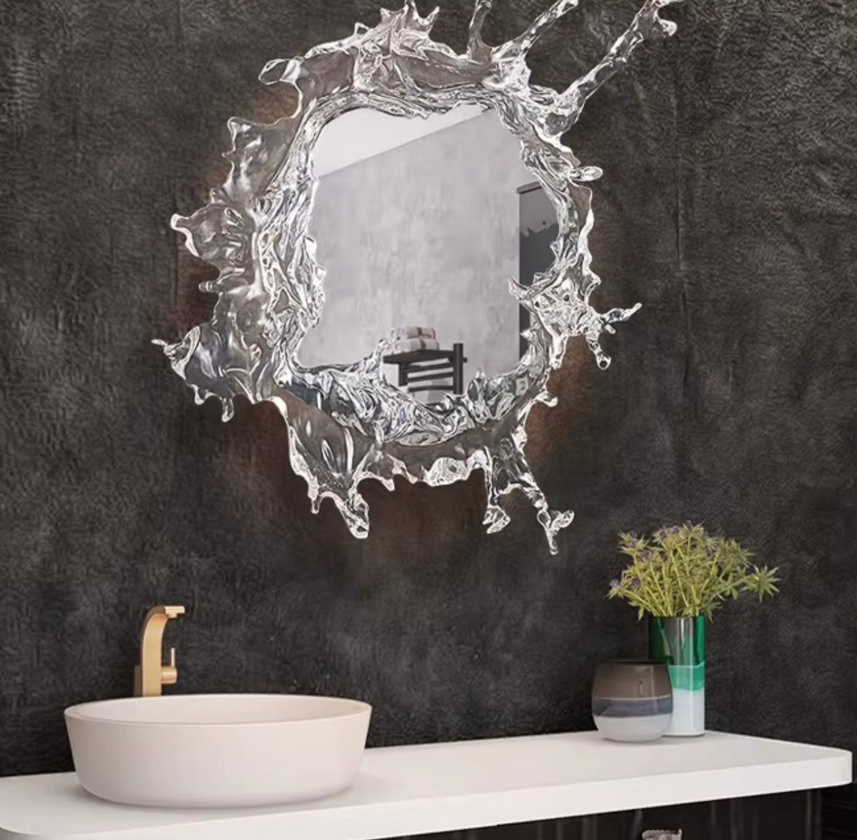 Water Splash Mirror Wall Lamp