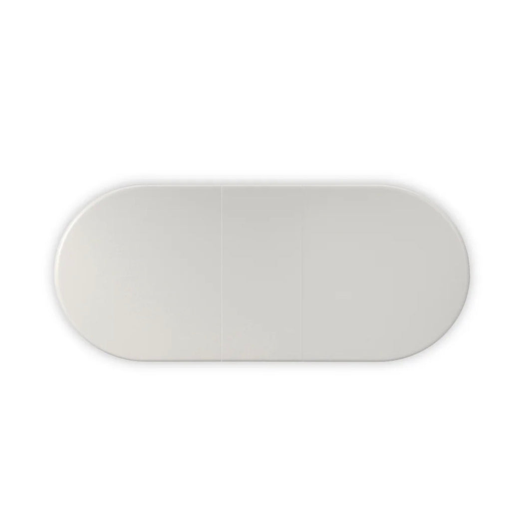 Casa Milano – Caracole Love Oval Extendable Dining Table (Matte Pearl)