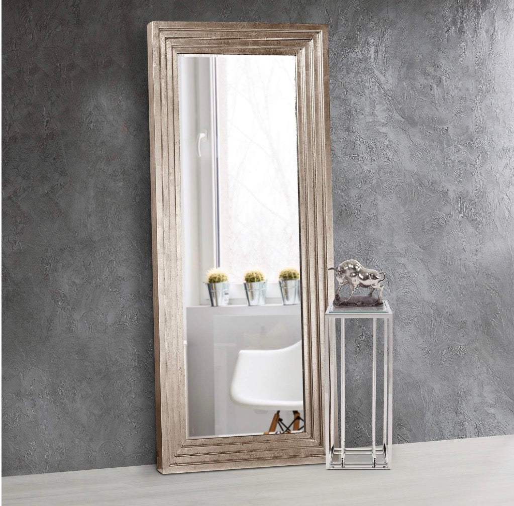 Casa Milano Cacelia Silver Floor Mirror – 27” x 75”
