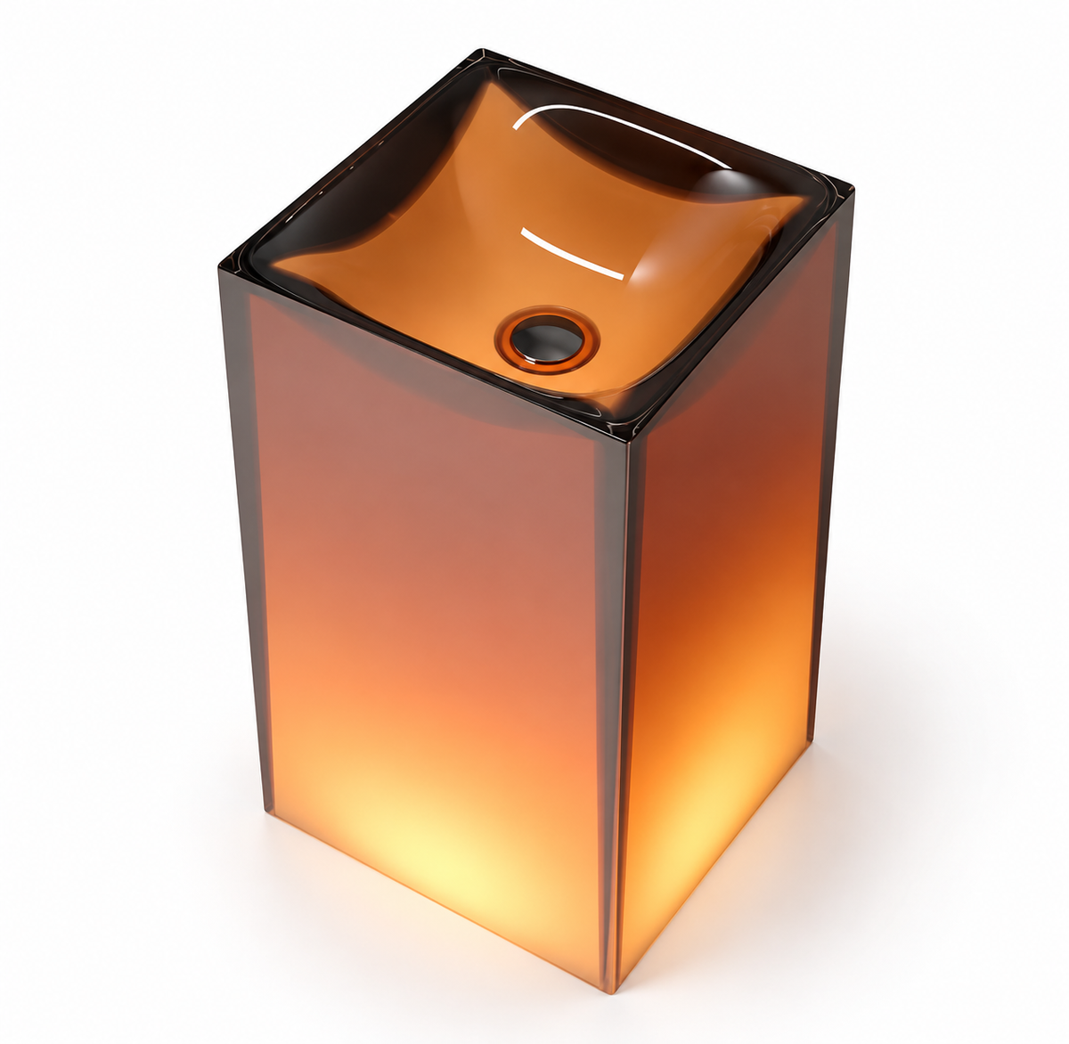Ravello Illuminated Solid Surface Pedestal Sink
