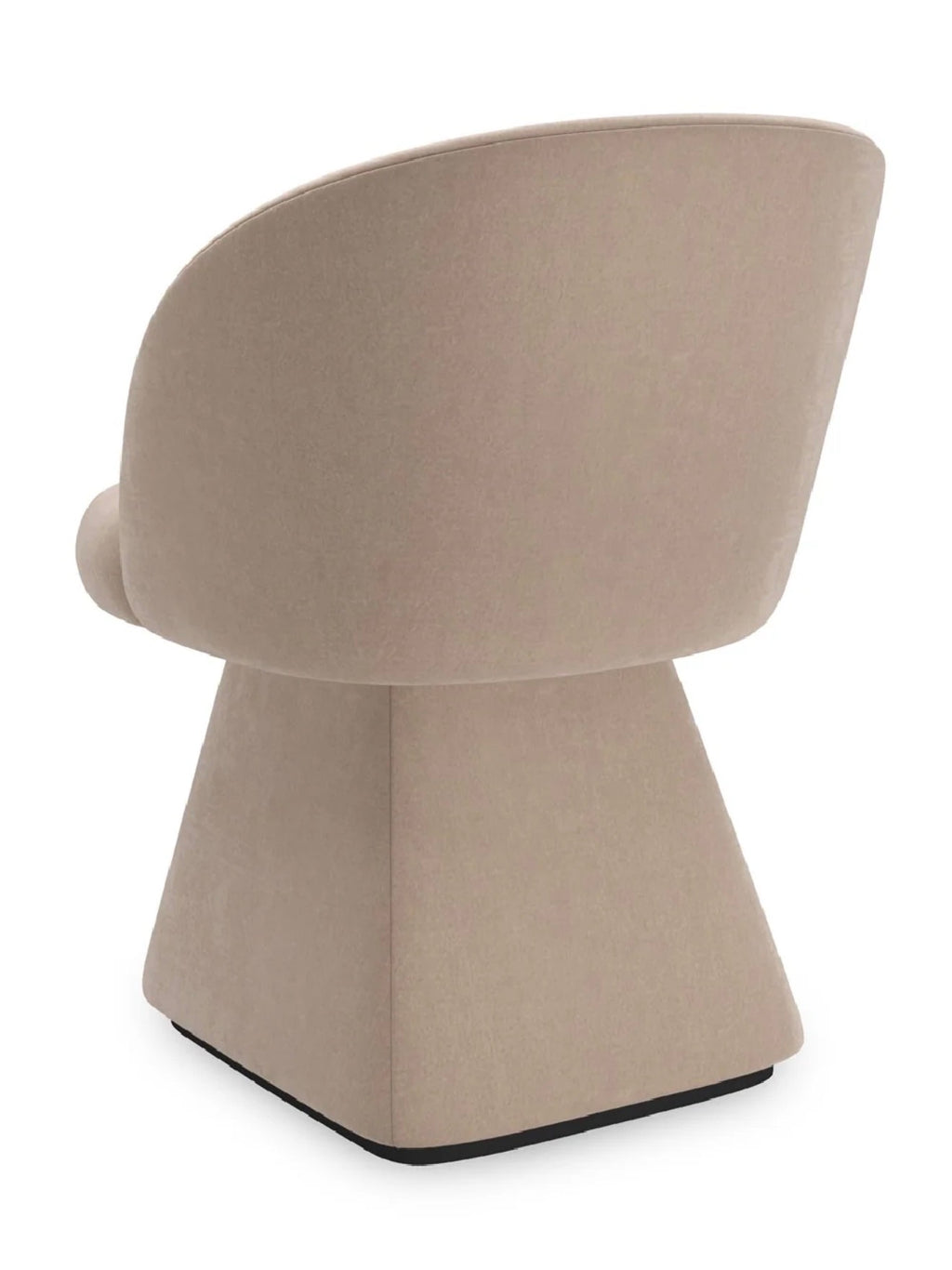 Casa Milano – Vuelta Luxury Swivel Dining Chair in Taupe Velvet