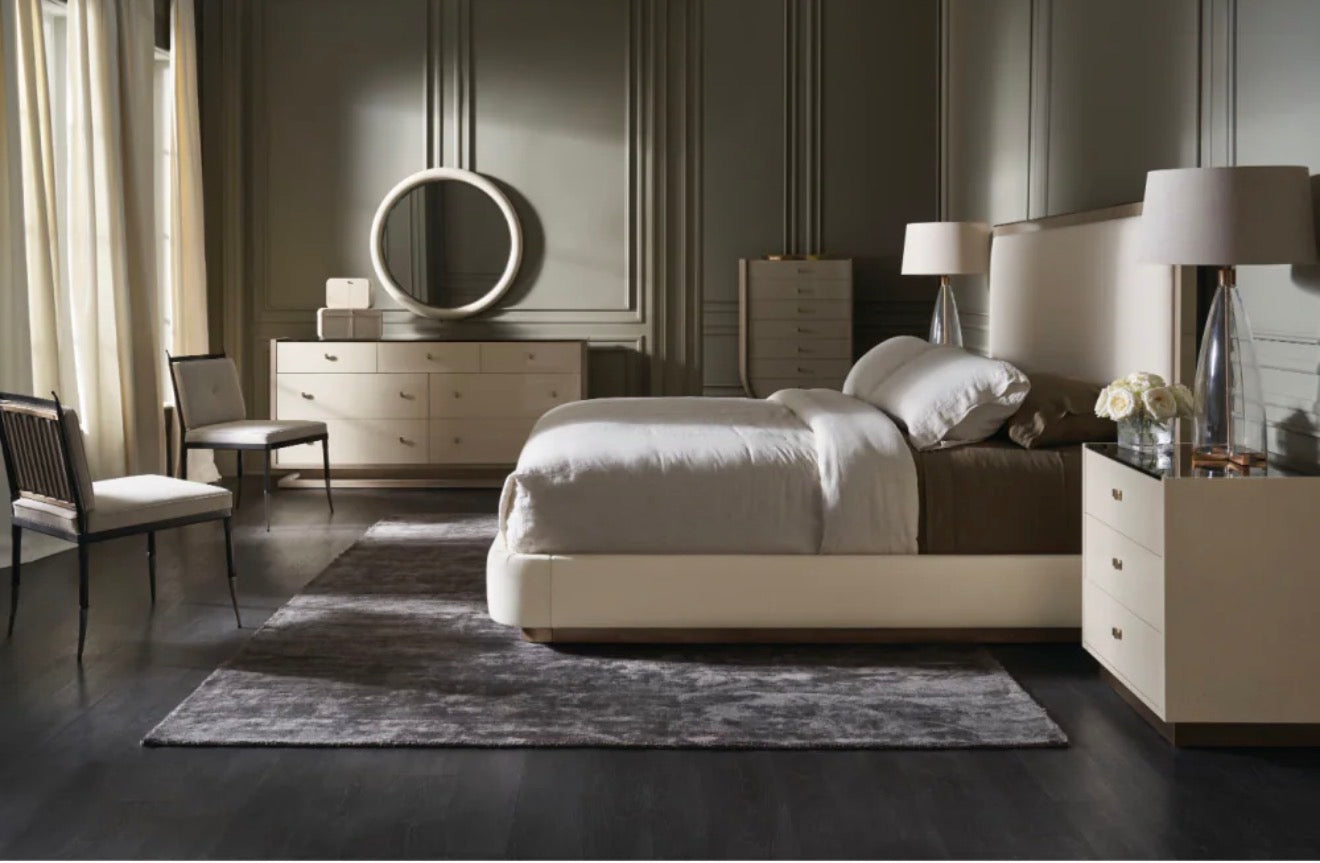 Casa Milano – Athena Beige Linen Buttoned Accent Chair