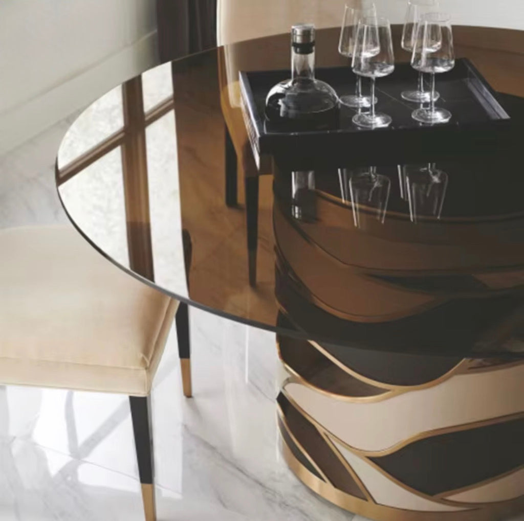 Casa Milano – Caracole Sculptural Round Dining Table