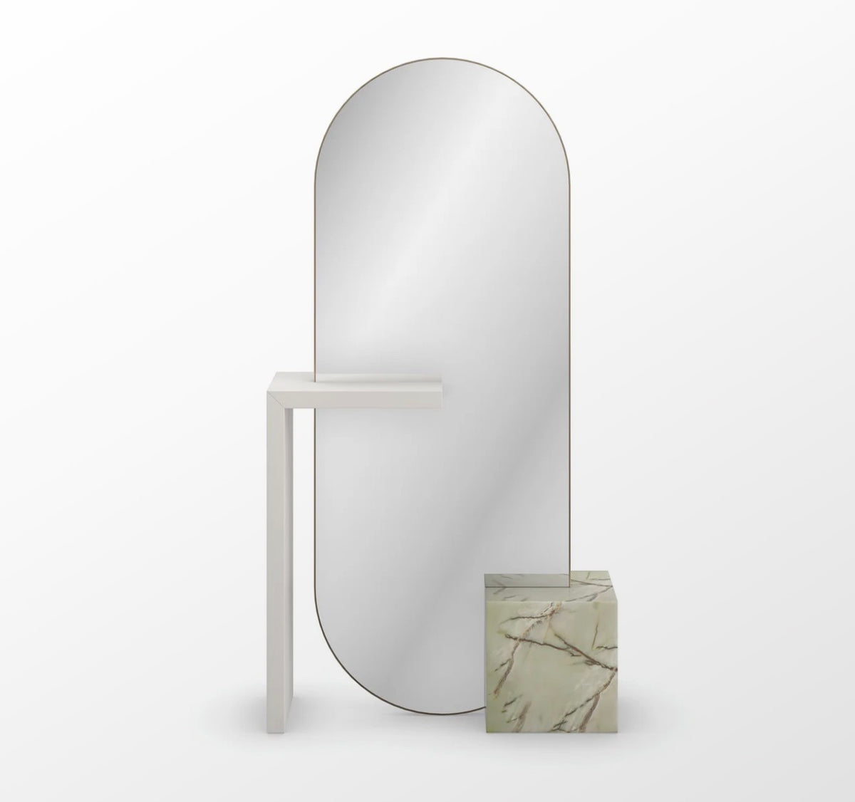 Monaco Sculptural Floor Mirror